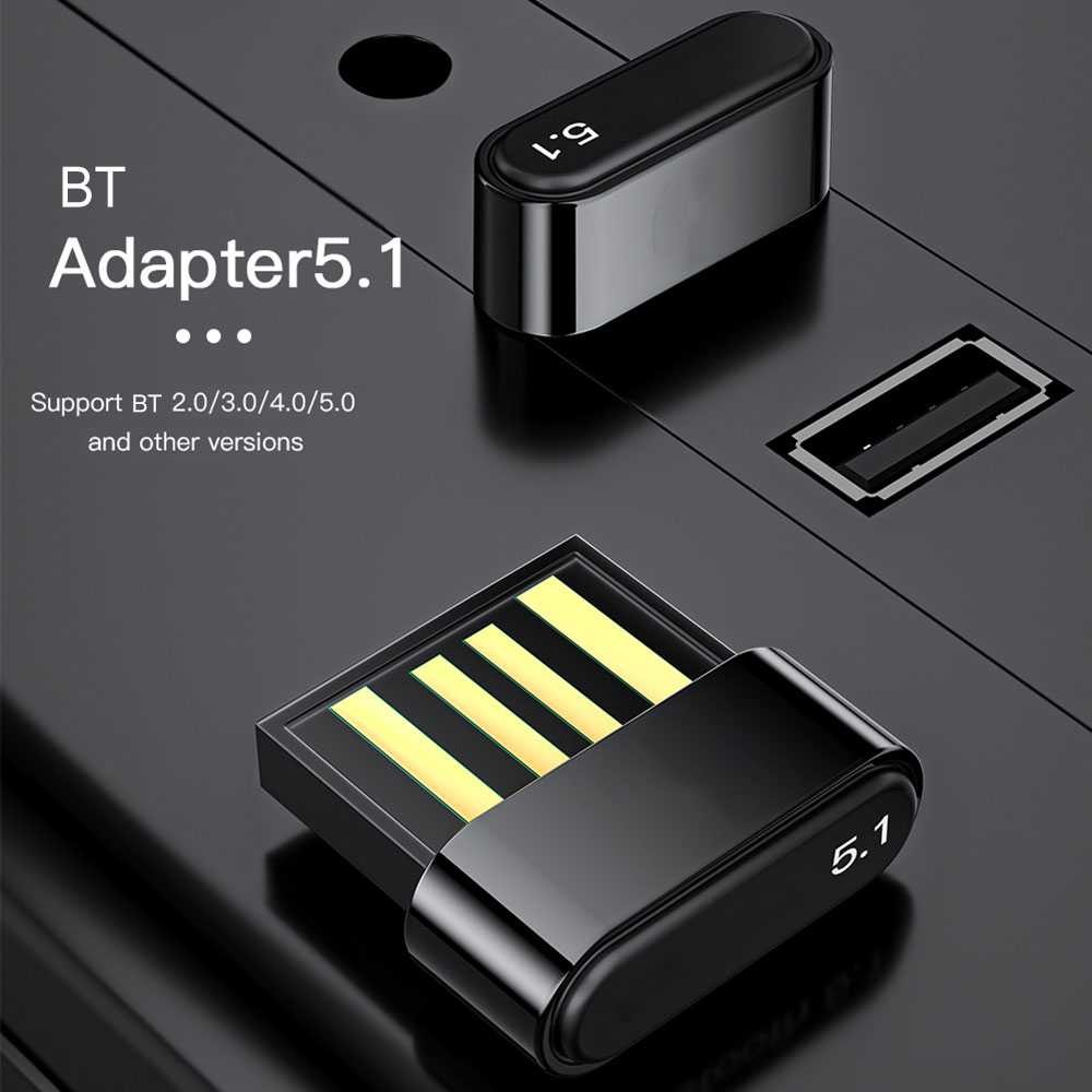 Jual Miastore1 ESSAGER Adaptor Bluetooth 5.1 Dongle for PC Mouse ...