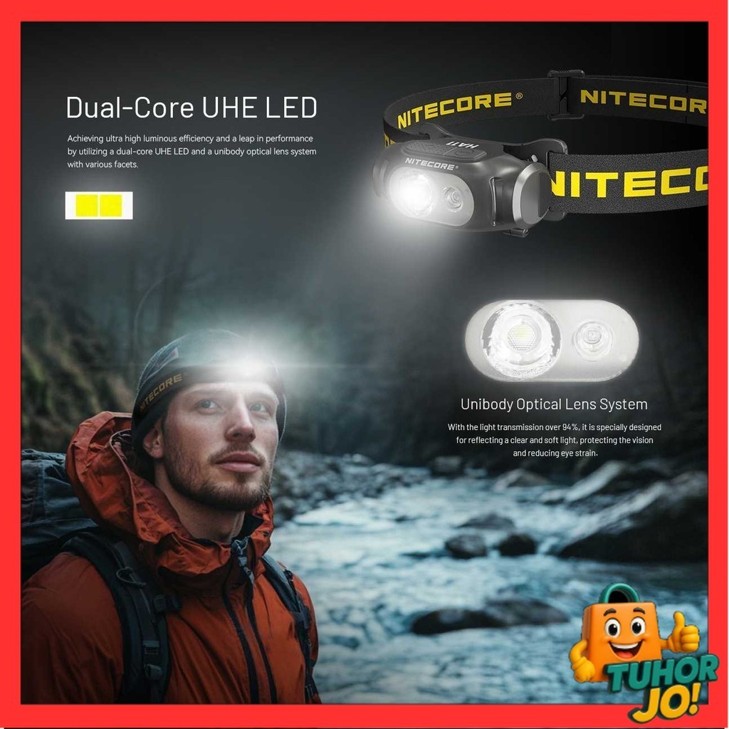 Jual NITECORE Senter Kepala LED Headlamp Lightweight AA Battery 240 ...
