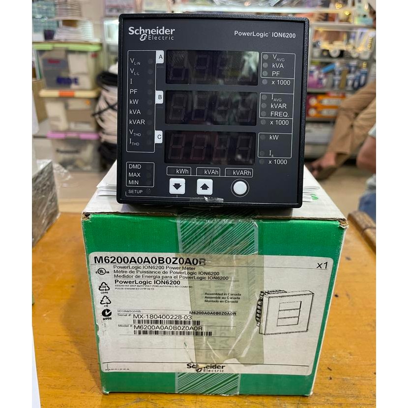 Jual Schneider Powerlogic ION6200 Power Meter ION 6200 M6200A0A0B0Z0A0R ...