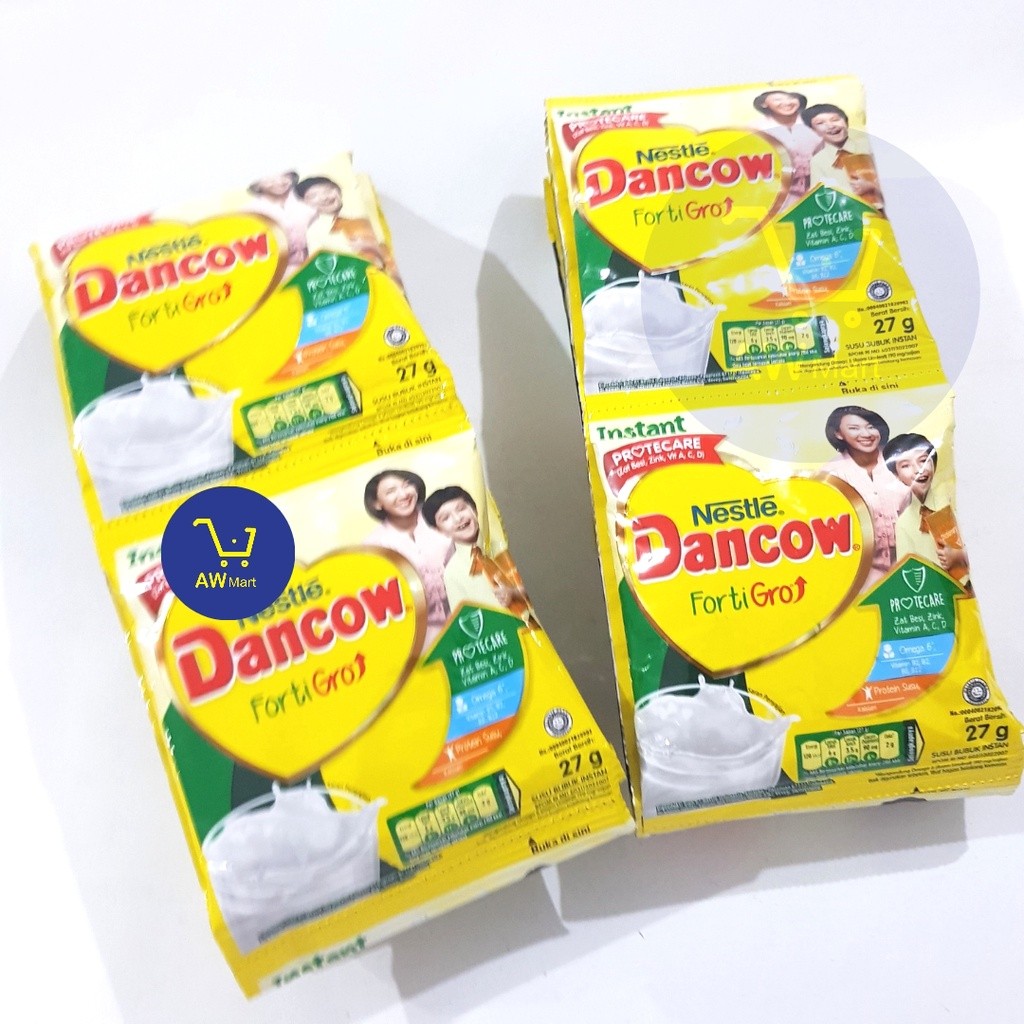 Jual DANCOW INSTANT FORTI GRO [PUTIH] RENCENGAN (10 SACHET X 27 GRAM ...