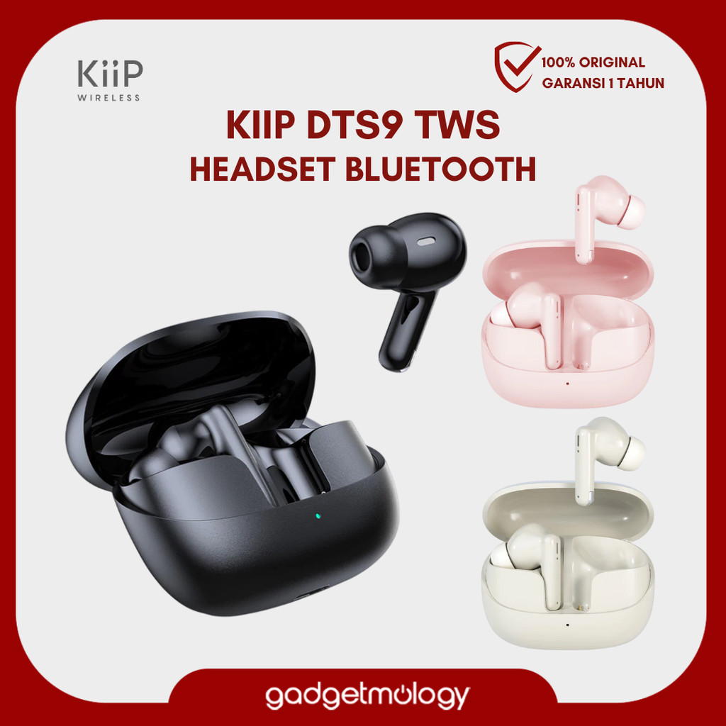 Jual KIIP WIRELESS DTS9 TWS True Wireless Heaset Bluetooth Earphone ...