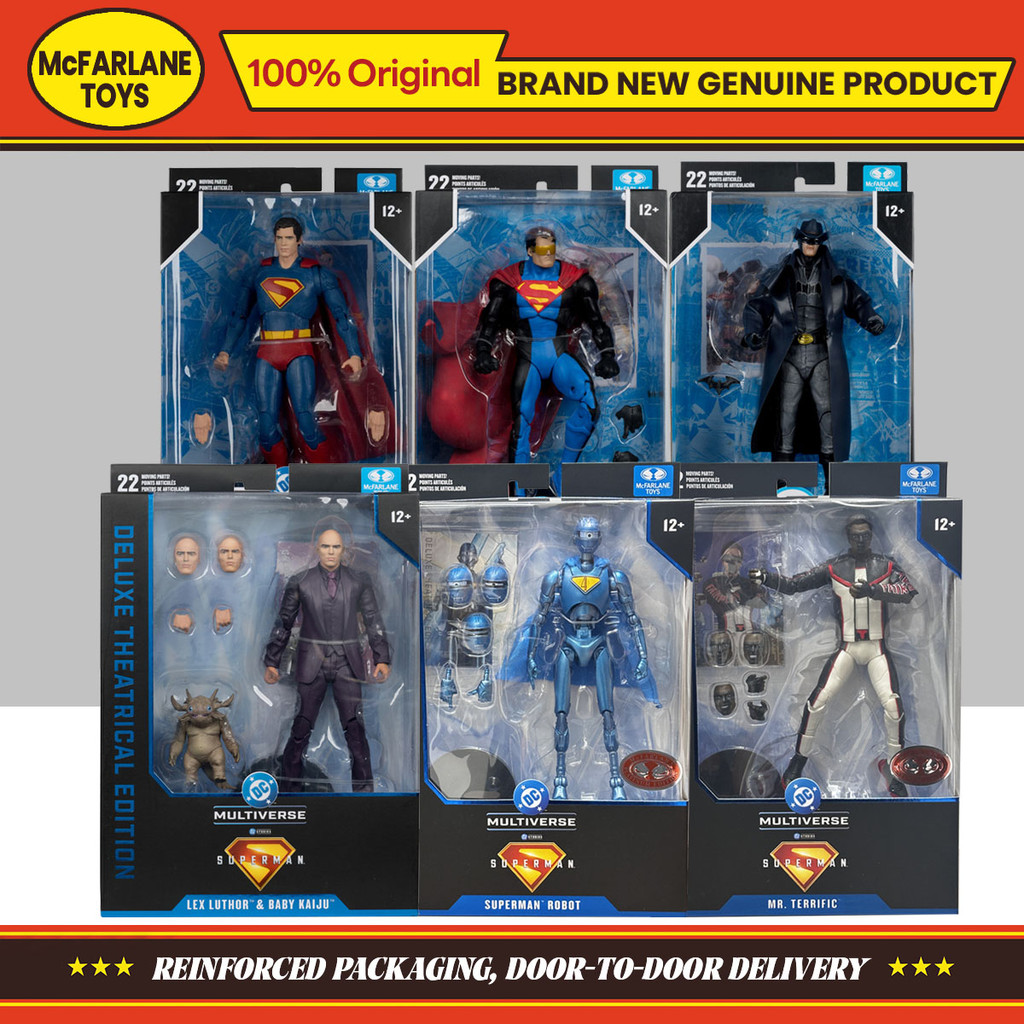Jual McFarlane Toys Superman Movie: MR.Terrific&Robot&Lex Luthor With ...