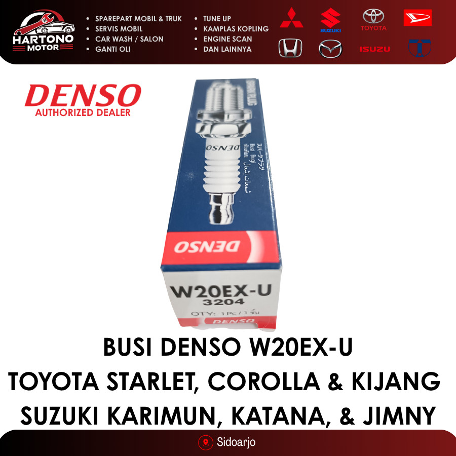 Jual BUSI DENSO W20EX-U TOYOTA STARLET, COROLLA & KIJANG | SUZUKI ...