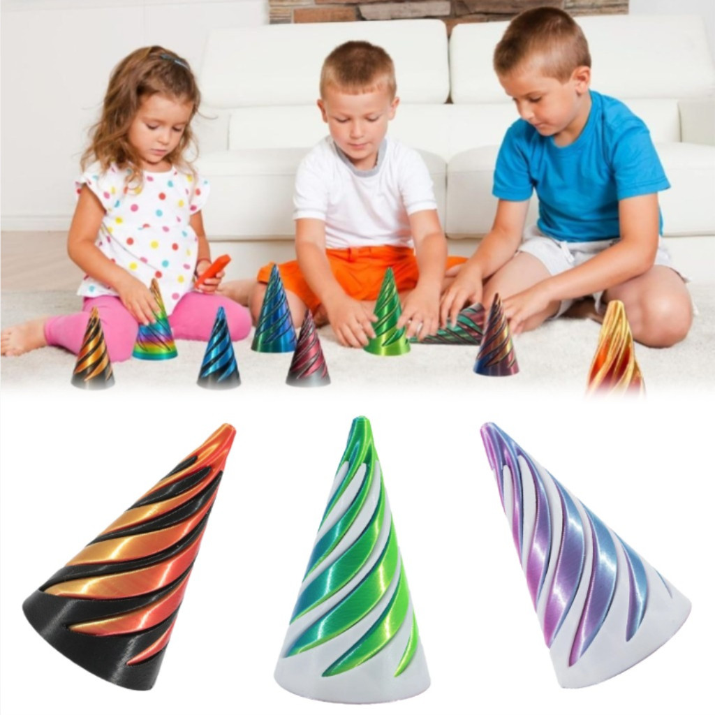 Jual Fidget Spiral Pyramid viral 3D/Impossible Pyramid Passthrough ...