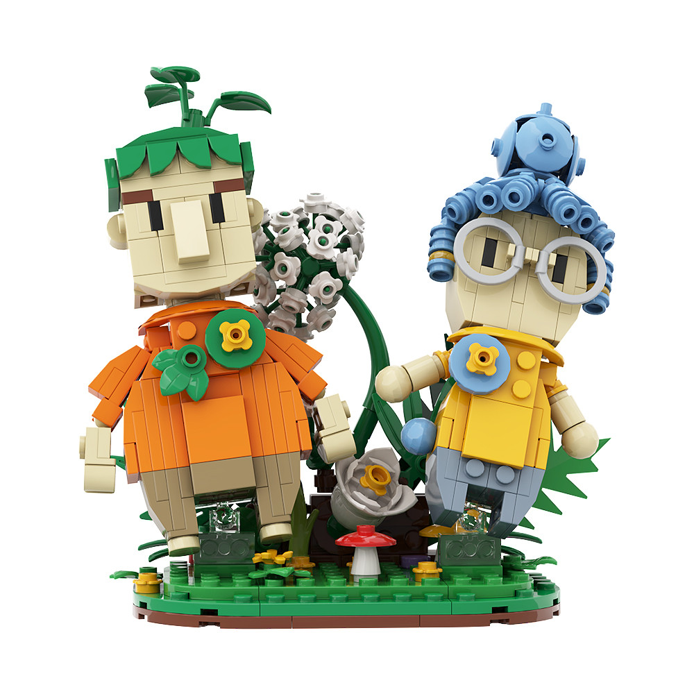 Jual Gobricks MOC It Takes Two Game Bricks Mom And Dad Man Kodi Wife ...