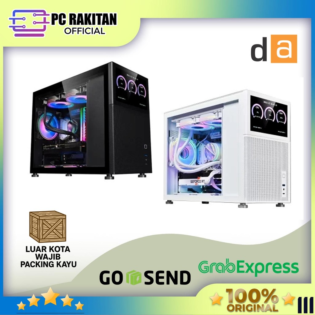 Jual DIGITAL ALLIANCE PC CASING AMP MATX BLACK W/LED 8 DISPLAY - BLACK ...