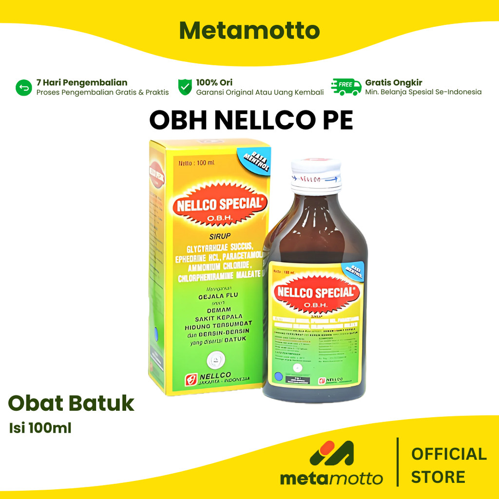Jual OBH Nellco Special PE Syrup Rasa Menthol - Metamotto | Shopee ...