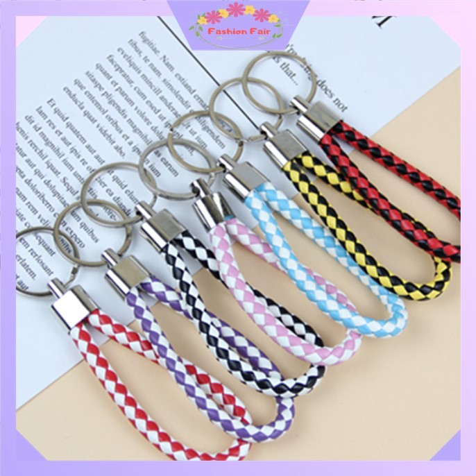 Jual Fashion Fair - 6233 Keychain Kunci Braided / Gantungan Kunci Tali ...