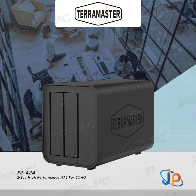 TERRAMASTER F2-425 2-Bay NAS Server - Intel X86 Mit 4GB RAM Für Heim & Multimedia