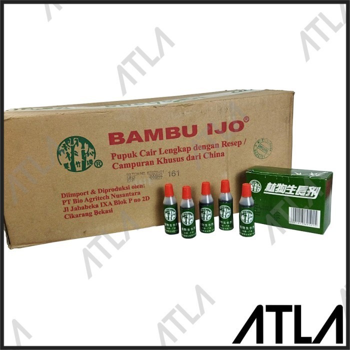 Jual Pupuk Cair Bambu Ijo 12 ml 1 Karton isi 400 Botol Nutrisi Tanaman ...
