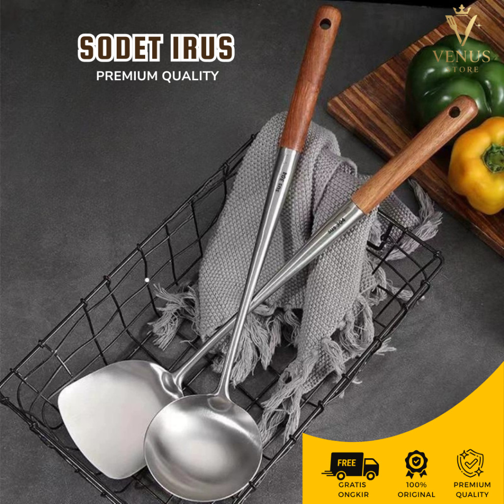 Jual SUBRON Spatula Sedang 43cm Susuk Sutil Sodet Gagang Kayu | Shopee ...
