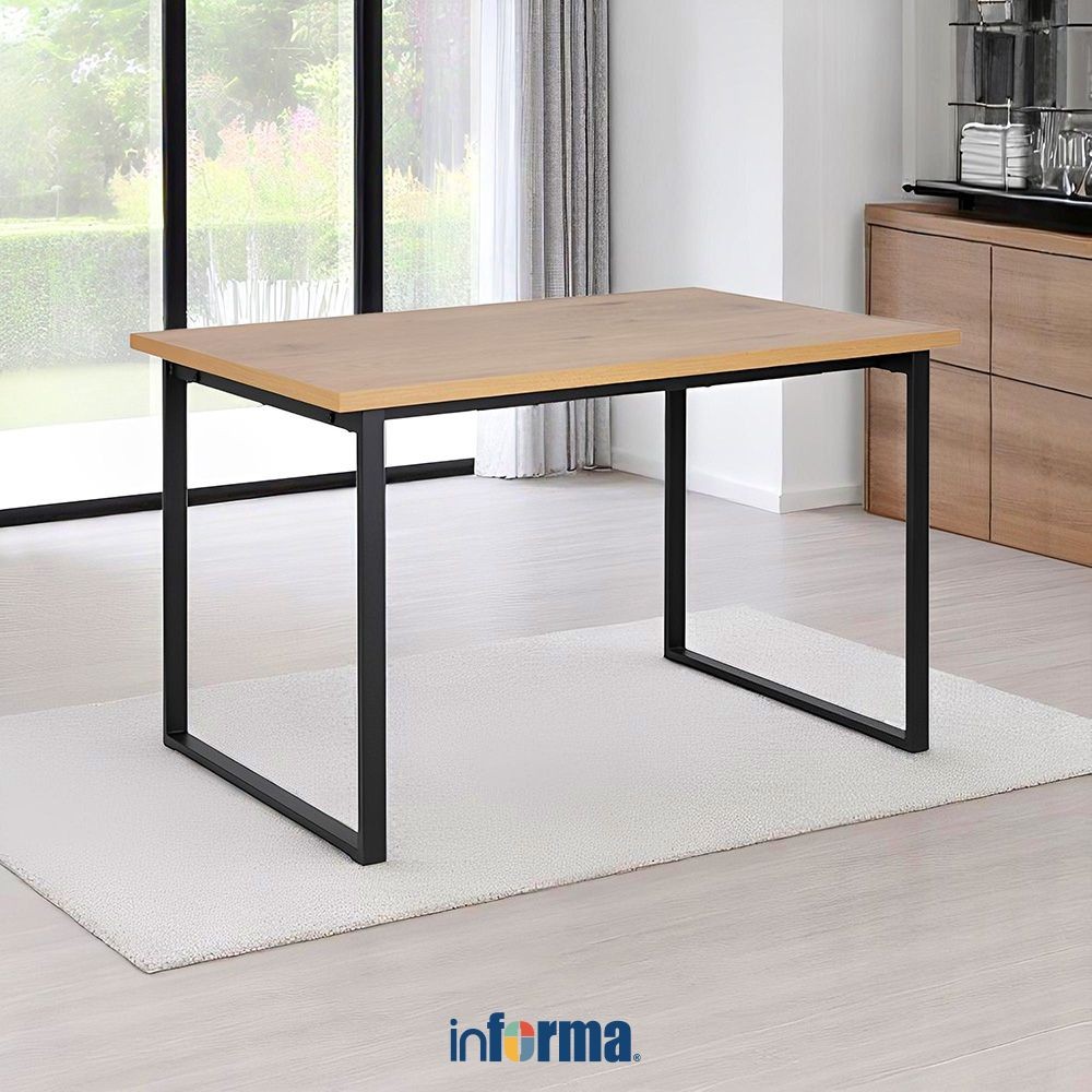 Jual Informa Cenny Meja Makan - Cokelat Oak Dining Table Dinner Table ...
