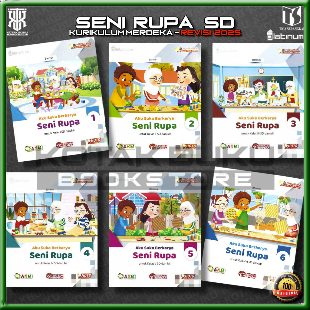 Jual [ TS ] Buku Seni Rupa kelas 1 2 3 4 5 6 SD Kurikulum Merdeka ...