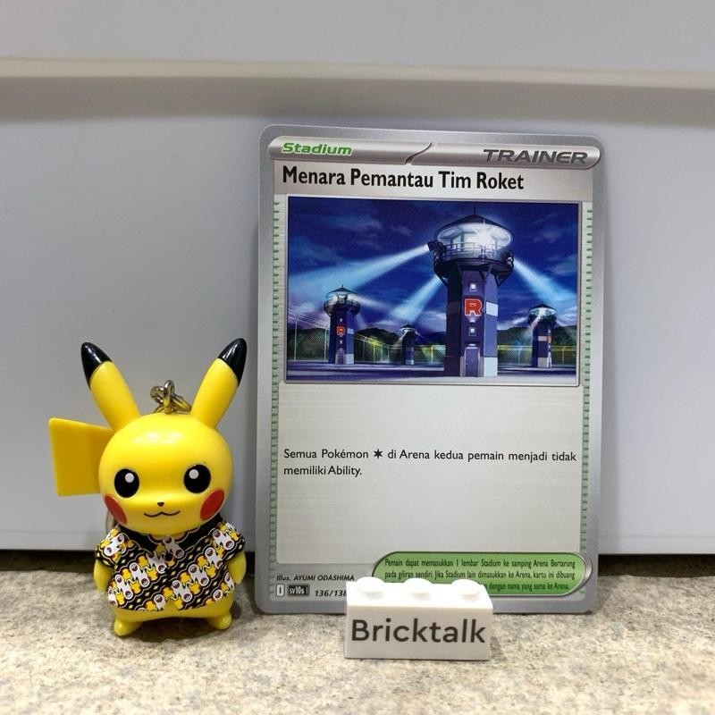 Jual Kartu Pokemon TCG Menara Pemantau Tim Roket Stadium Trainer sv10s ...