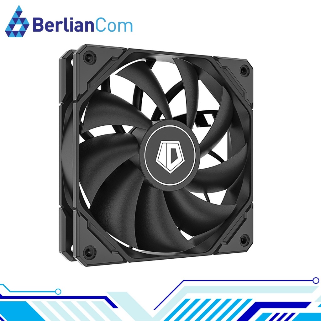 ID-Cooling TF-12025-PRO-BLACK 120mm PWM Black Case Fan