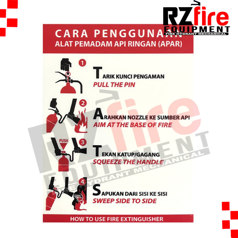 Jual Rambu Akrilik Cara Penggunaan APAR | Shopee Indonesia
