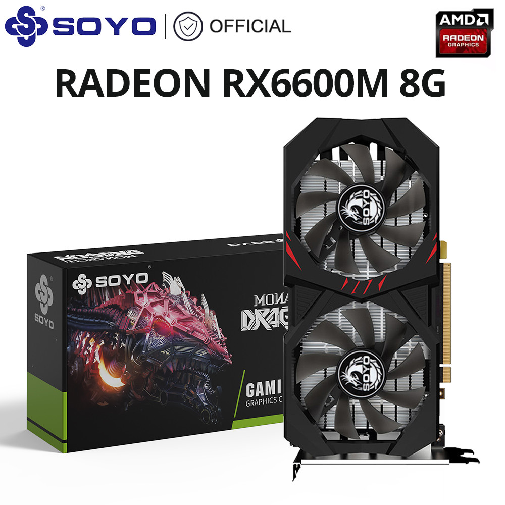 Jual SOYO Brand New AMD Radeon RX6600M 8G Graphics Card GDDR6 Video ...