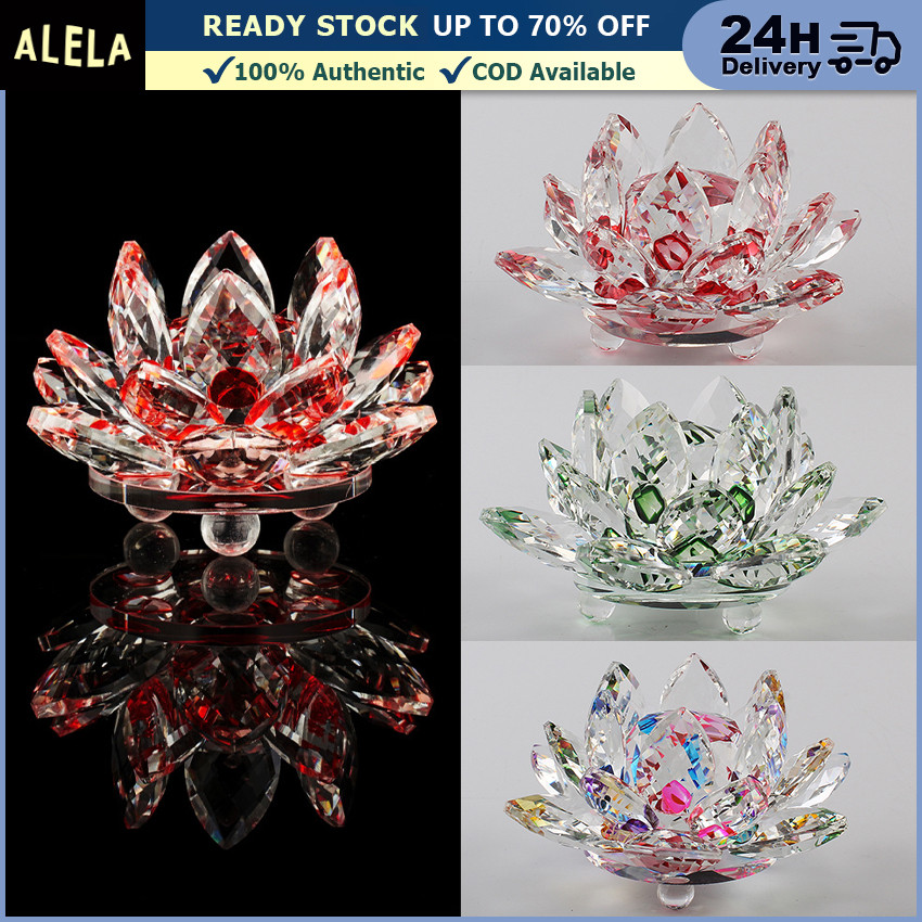 Jual Crystal Lotus Candle Holder Tempat Lilin Bentuk Bunga Teratai ...