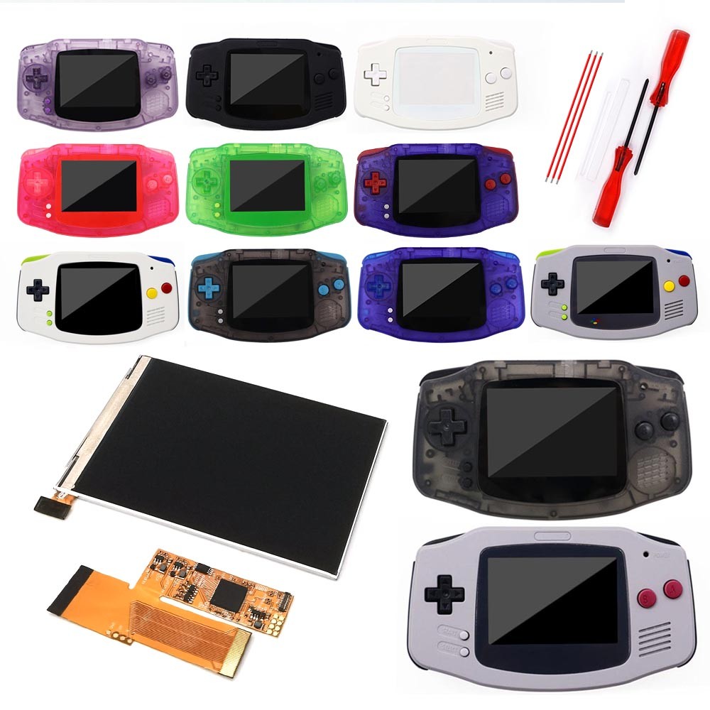 Jual GBA IPS V2 LCD Screen Kits with 10 Levels High Brightness ...