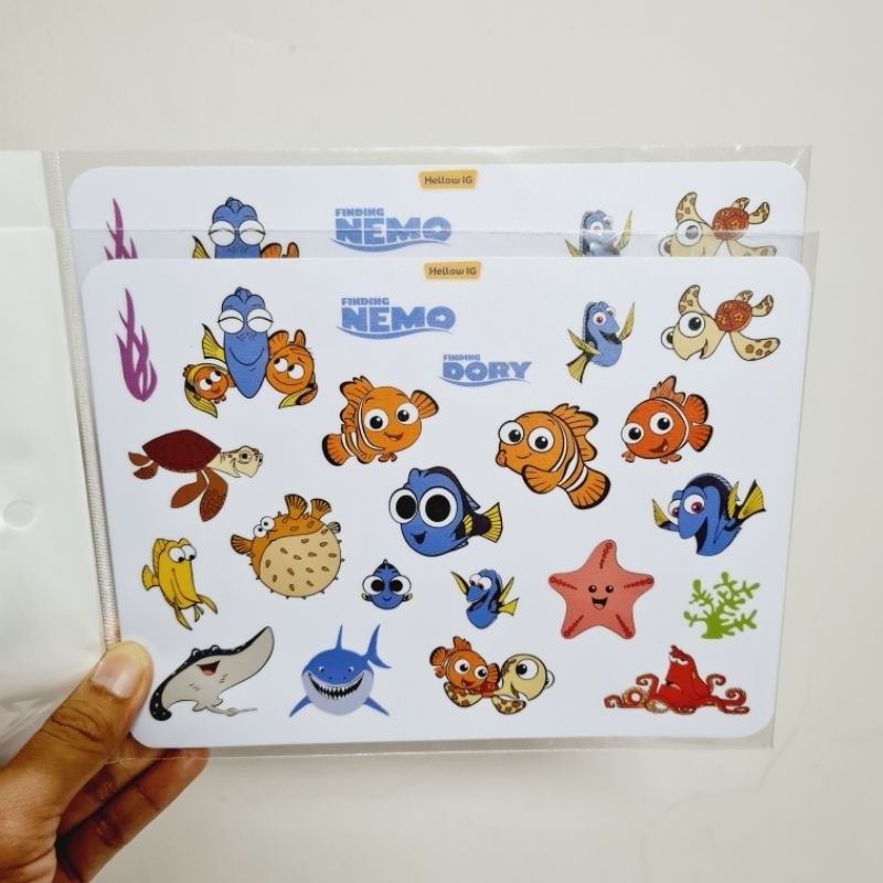 Jual STICKER PACK NEMO | STIKER FINDING NEMO BOTOL LAPTOP KOPER HELM ...