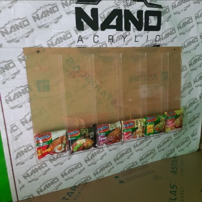 Jual Akrilik Rak Mie Instan/ Display Mie instan - Bening 00 | Shopee ...