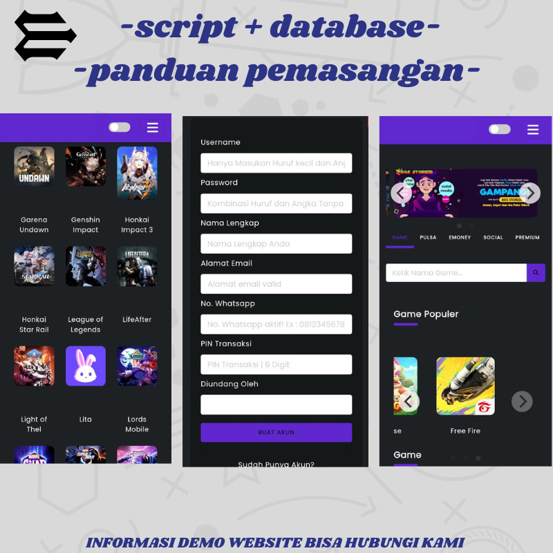 Jual Script Source Code Topup Game Terbaru 2024 UPDATED NEW | Shopee ...