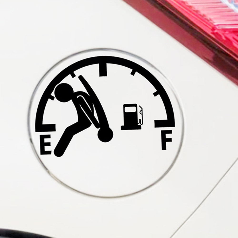 Jual Funny Full Gas Gauge Sticker for Car Fuel Tank Cap Door Decoration ...