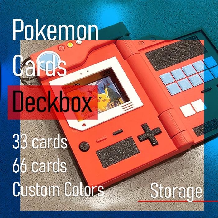 Jual POKEMON Card TCG Deck Box POKEDEX Storage Container Tempat ...