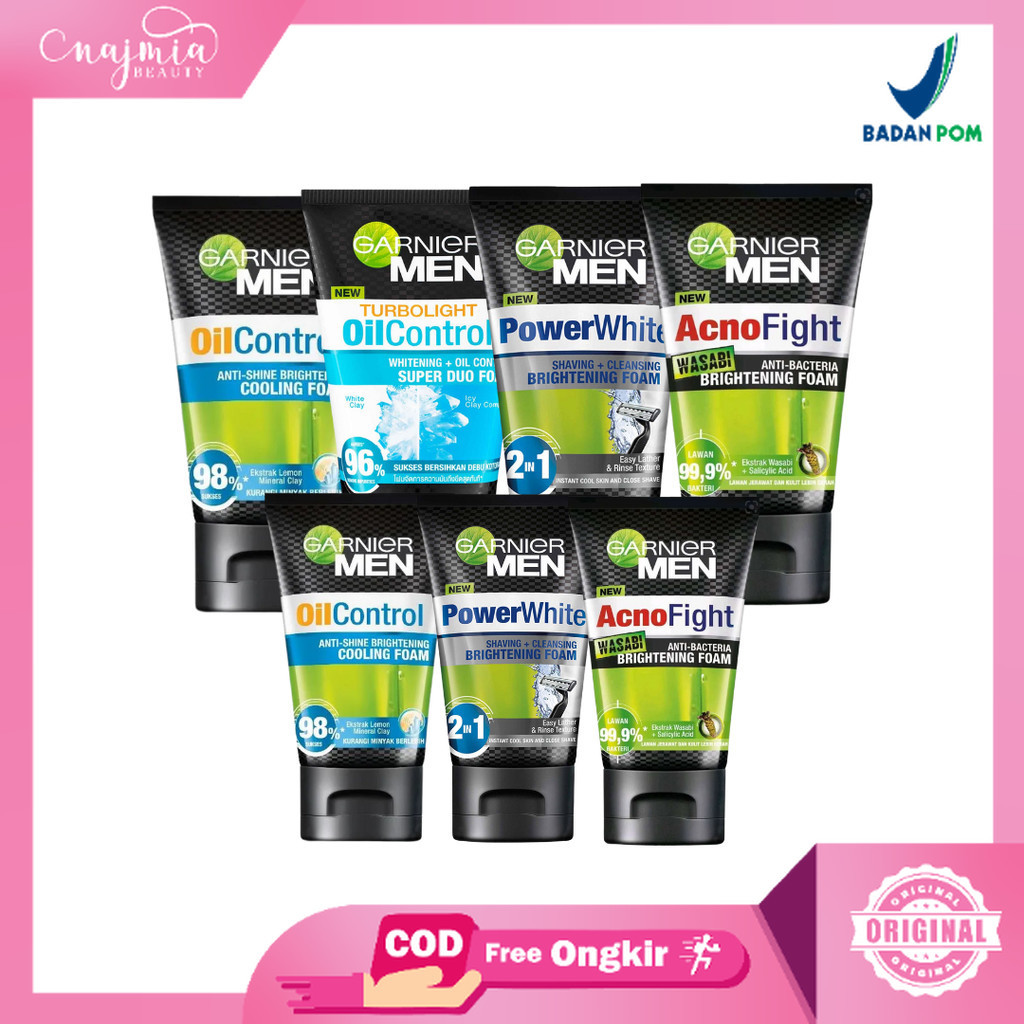 Jual Najmia (Beli 2 lbh murah) Garnier Men Face Wash Series Oil Control
