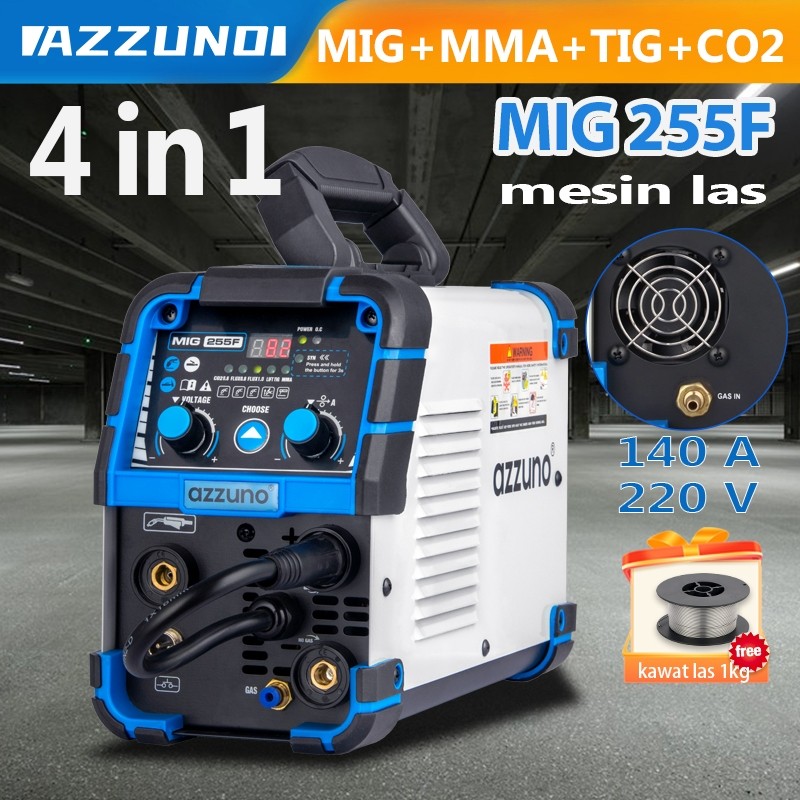 Jual AZZUNO mesin las tig argon otomatis mma/co2 gas/trafo las mig 4 in ...
