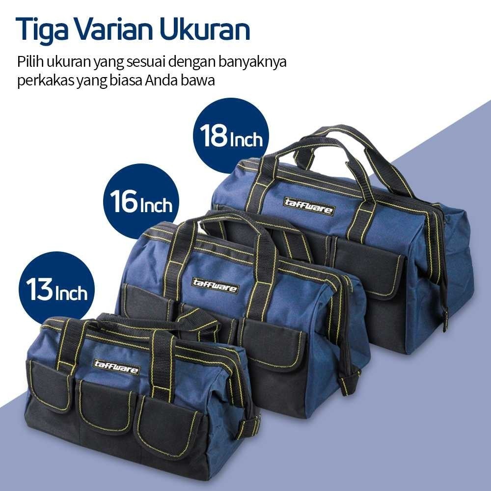 Jual Taffware Tas Perkakas Alat Pertukangan Toolkit Toolbox Kain Oxford ...