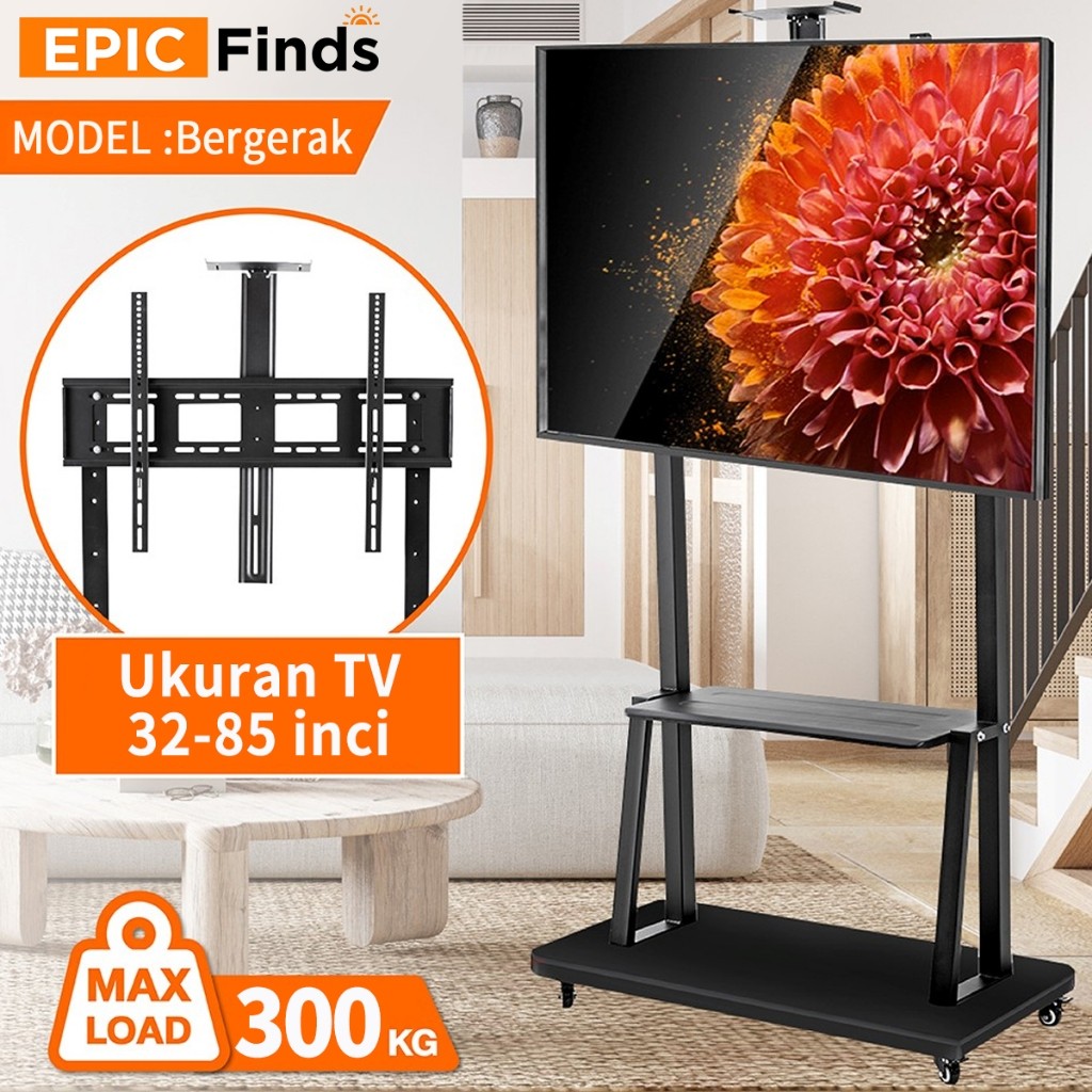 Jual Bracket Standing TV roda dorong LED TV 32- 85 Inci /Bracket ...