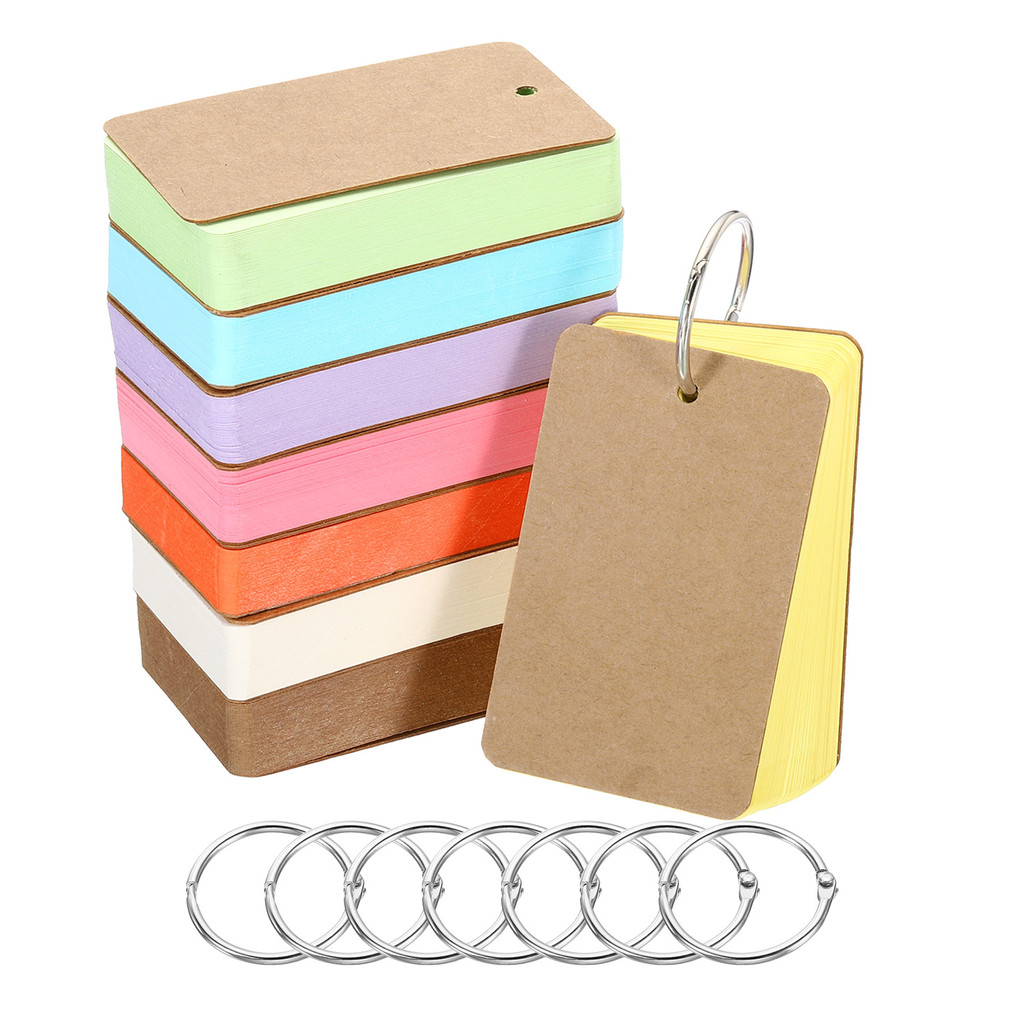 Jual Portable Notebook Loose Leaf Notepad Ring Study Card for Staff ...