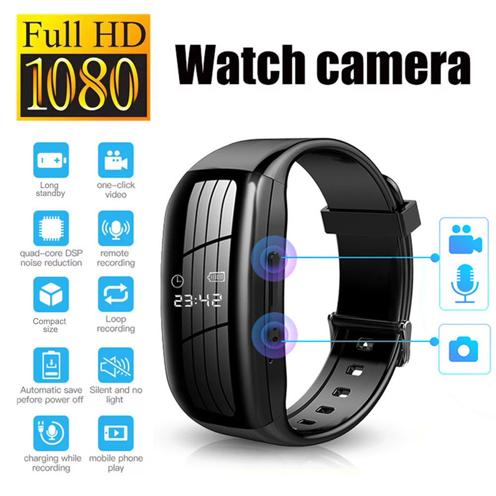 Jual HD Mini Camera Watch 8-256GB Video Voice Recorder Bracelet USB ...