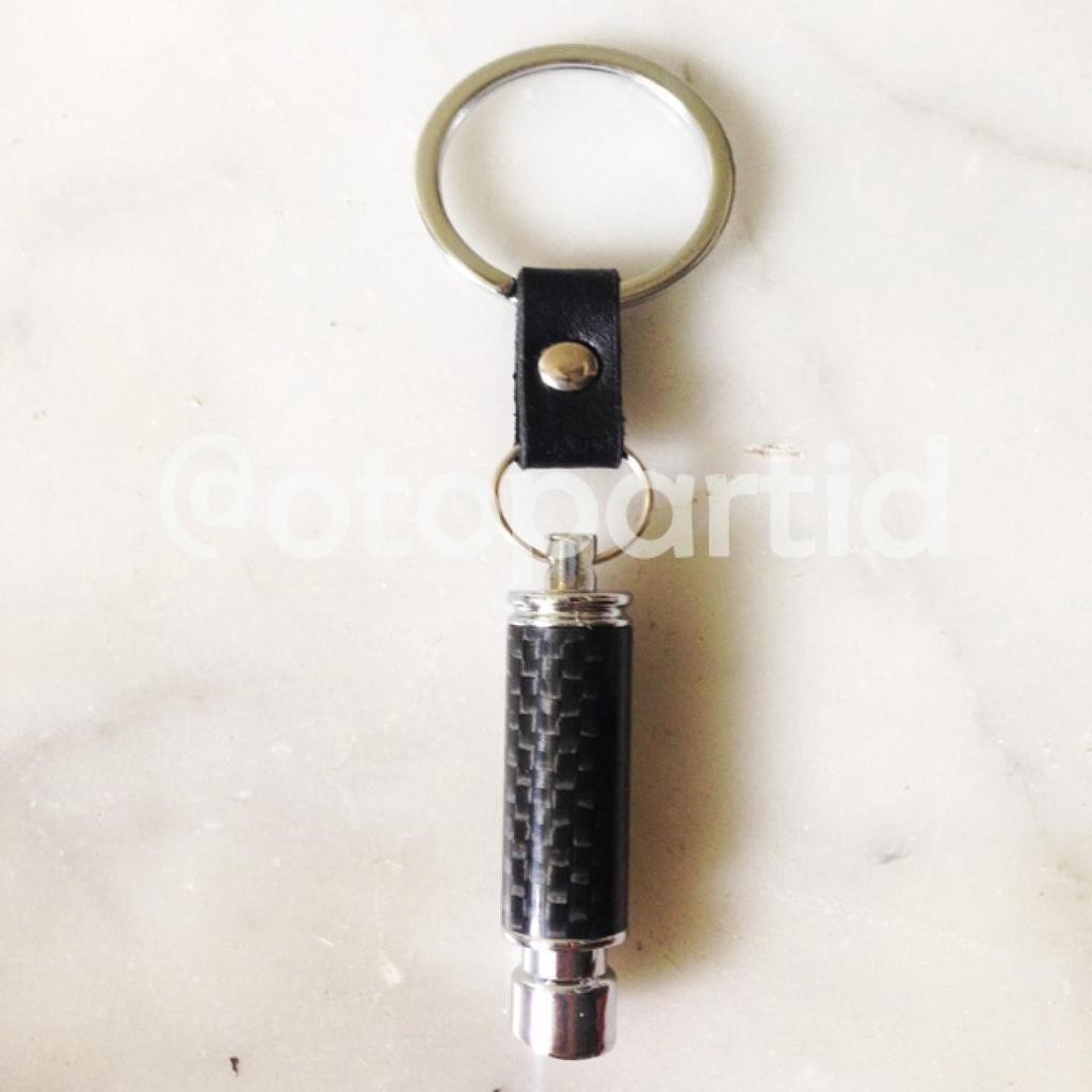 Jual Keychain Muffler Carbon ( black - silver ) | Shopee Indonesia