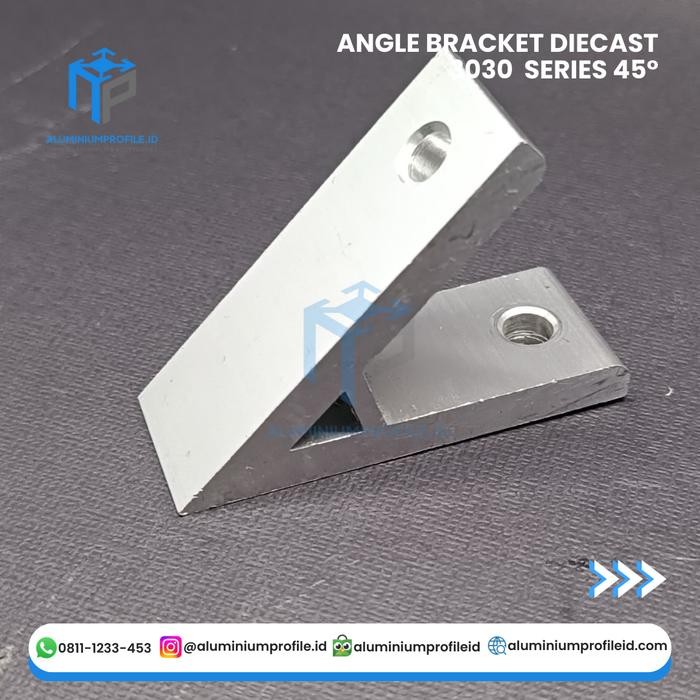 Jual ANGLE BRACKET EXTRUDE 30 SERIES 45° | Shopee Indonesia