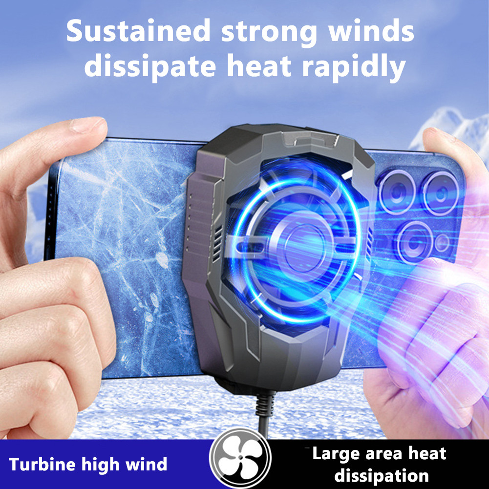 Jual [COD] Mobile Fan Cooler Radiator F18 Radiator Fan Gaming Phone ...