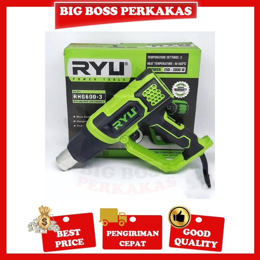 Jual TEKIRO RYU HEAT GUN HOT GUN RYU RHG 600-3 MESIN PEMANAS | Shopee ...