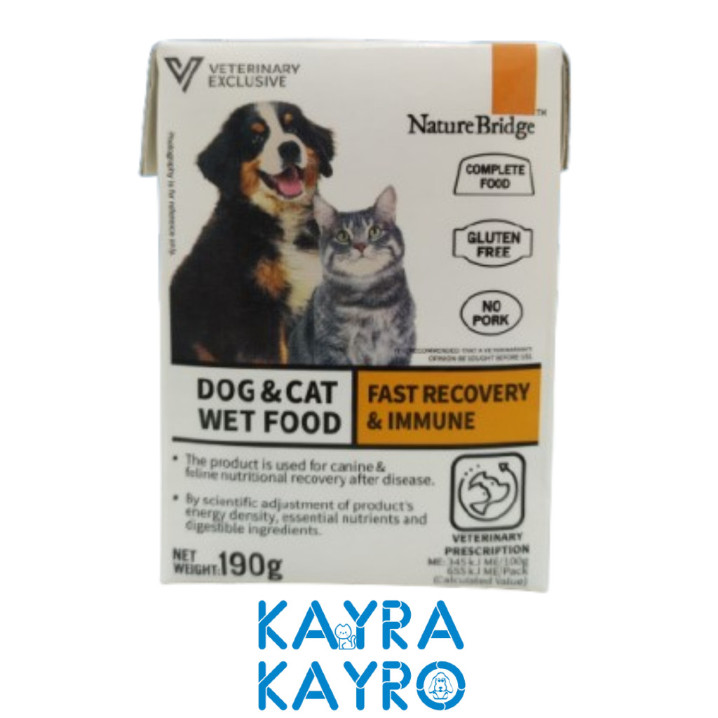 Jual Nature Bridge Vet Fast Recovery & Immune Cat Dog 190 gr - Makanan ...