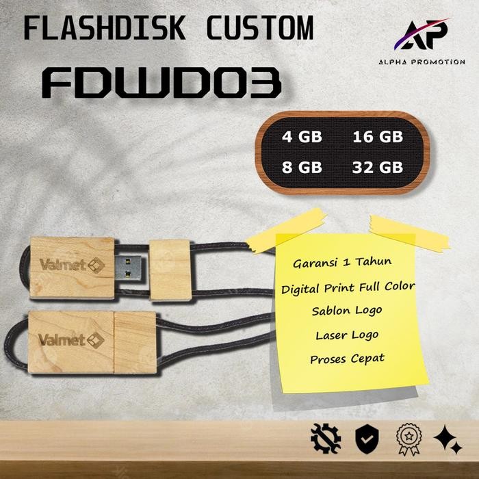 Jual Custom Flashdisk, Custom USB Kayu - Souvenir Promosi | FDWD03 ...