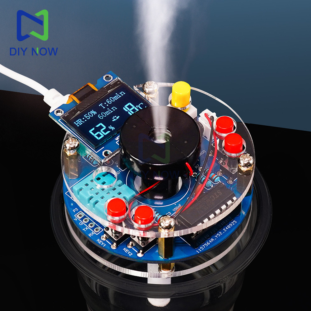 Jual Usb Humidifier Mist Electronic Diy Kit Oled Display Temperature ...