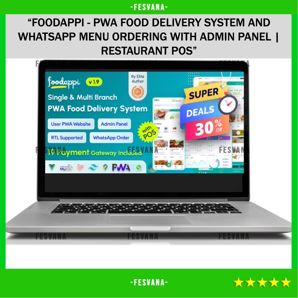 Jual SOURCE CODE APLIKASI WEB FOODAPPI - PWA FOOD DELIVERY SYSTEM AND ...