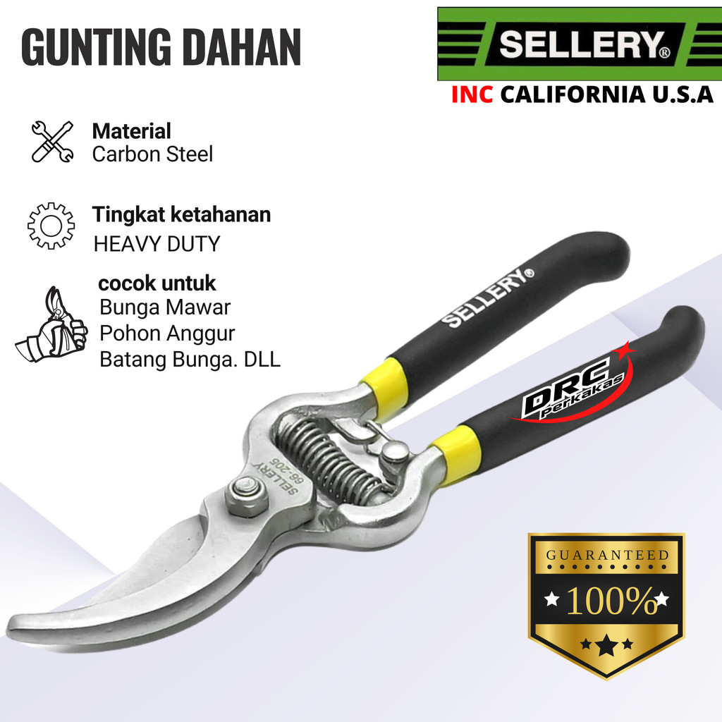 Jual Gunting Dahan Bengkok 9 Inch | Alat Pangkas Daun Ranting Kebun ...