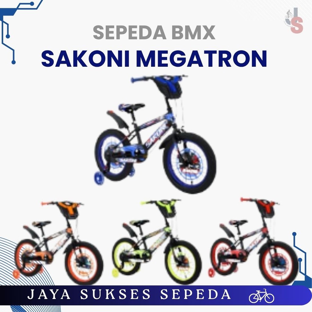Jual SEPEDA BMX 12 SAKONI MEGATRON FRAME TEBAL + RODA SAMPING LAMPU ...