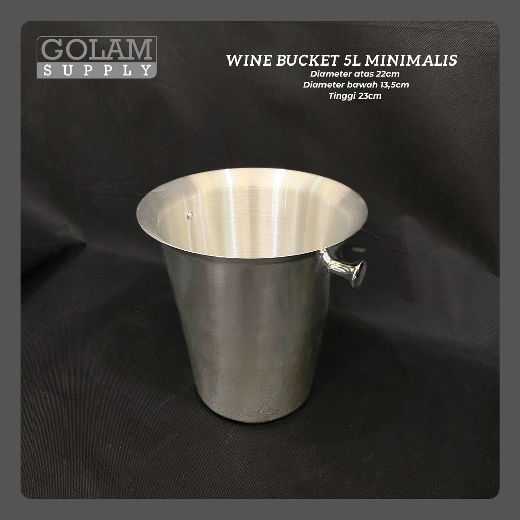 Jual champagne bucket ember / wine bucket 5L / ice bucket / bucket ...