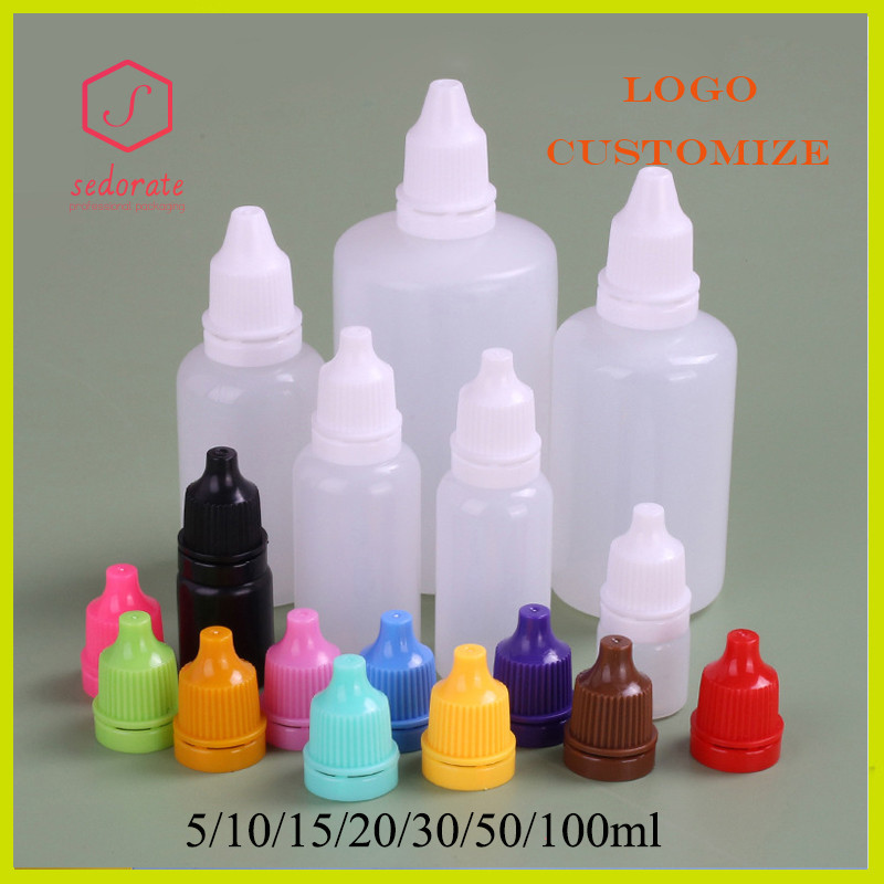 Jual 100 Pieces Clear PE Dropper Bottle for Pigment Plastic Soft ...