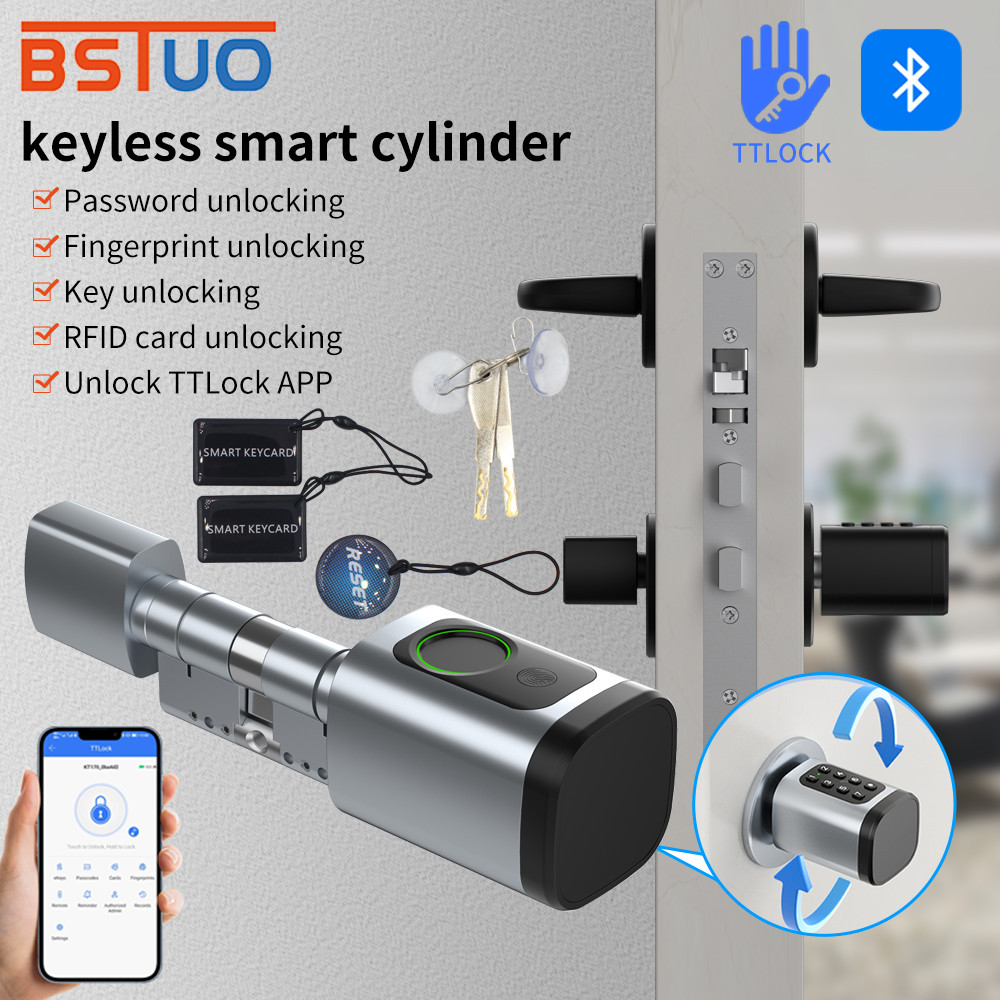Jual TTlock Smart Cylinder Digital Fingerprint Door Lock Mortise Bolt ...