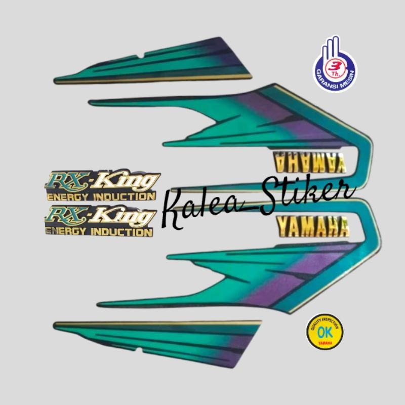 Jual Striping Lis Body Yamaha Rx King 1995 Hijau Lengkap Emblem Tangki ...