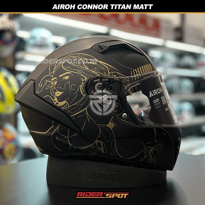 Jual Helm Motor AIROH Connor Titan Matt Full Face Helmet Original ...