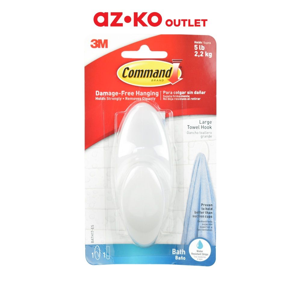 Jual AZKO Outlet 3M Gantungan Dinding Handuk Ukuran L Pengait ...